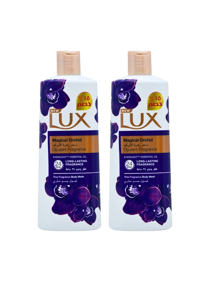 Lux BodyWash (Magical Orchid) Opulent Fragrance 500ml X 2Pcs - Image 1