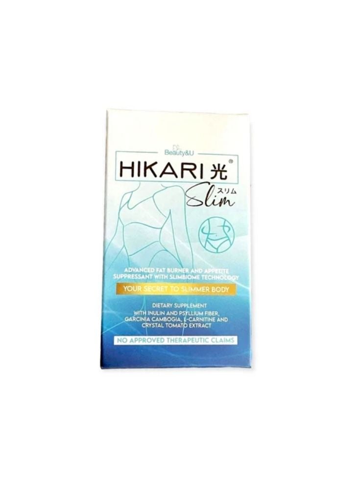 Hikari Slim Dietary Supplement – Advanced Fat Burner with Garcinia & Psyllium Fiber - Image 1