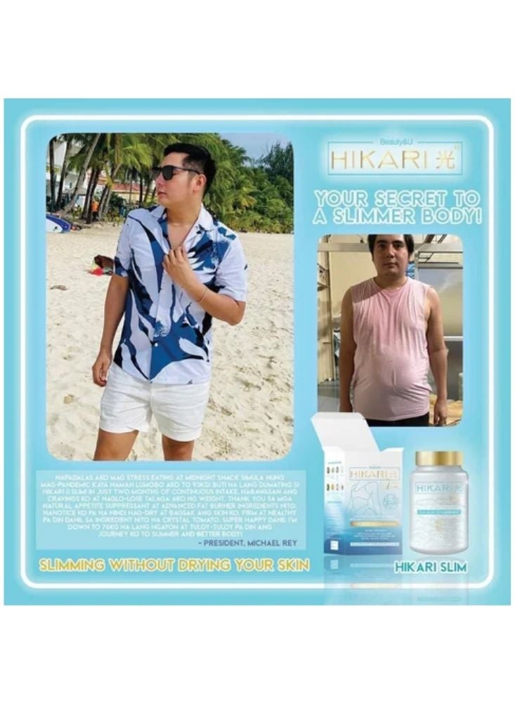 Hikari Slim Dietary Supplement – Advanced Fat Burner with Garcinia & Psyllium Fiber - Image 2