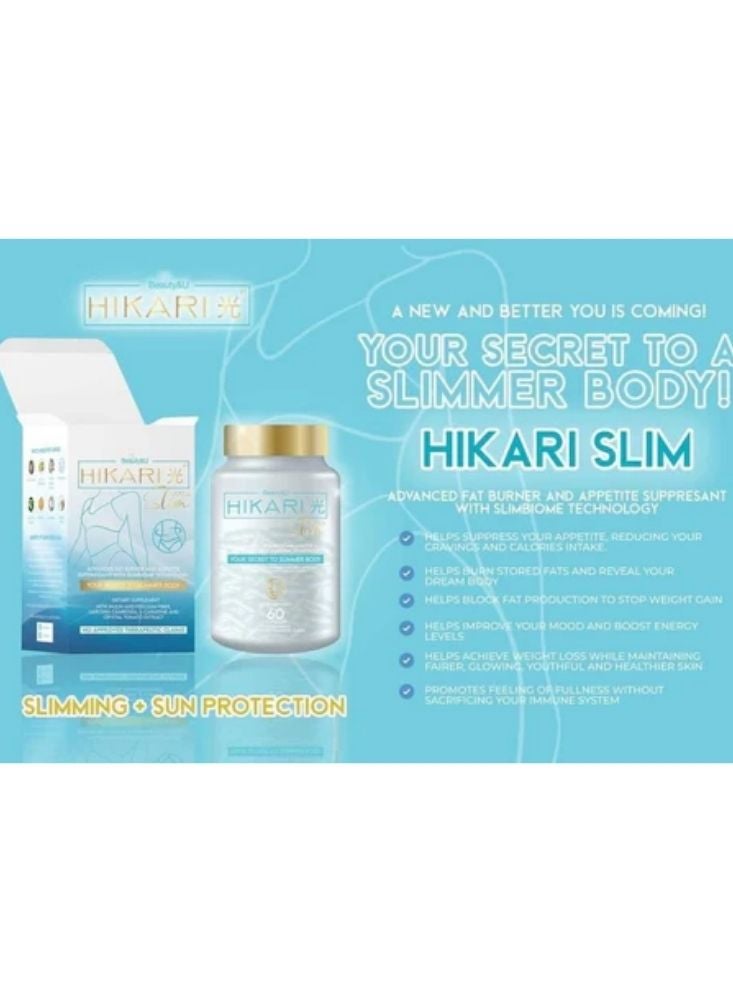 Hikari Slim Dietary Supplement – Advanced Fat Burner with Garcinia & Psyllium Fiber - Image 3