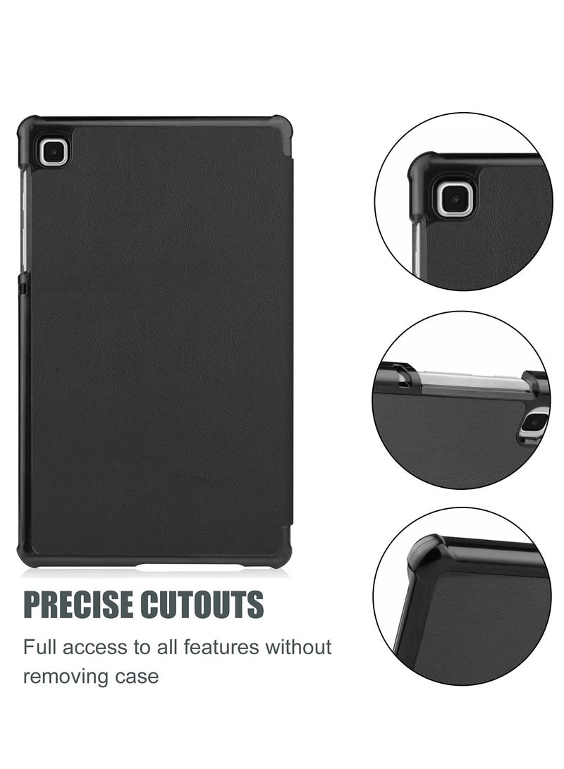 DUSALA Galaxy Tab A7 Lite Case 8.7 Inch 2021, Tri-fold Stand Slim Lightweight Folio Hard Shell Back Cover Case for 8.7" Galaxy Tab A7 Lite SM-T220 SM-T225 SM-T227 2021 Release –Black - Image 5