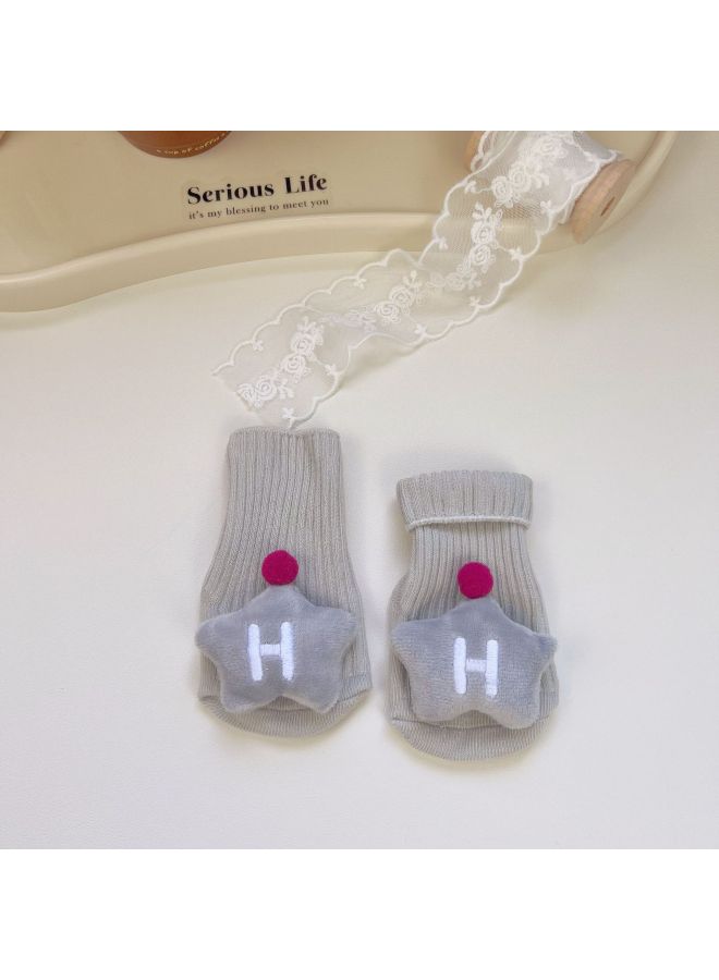 Double Needle Plush Children's Socks, All-season 3d Cartoon Plush Mid-calf Socks, Baby Non-slip Socks Manufacturer