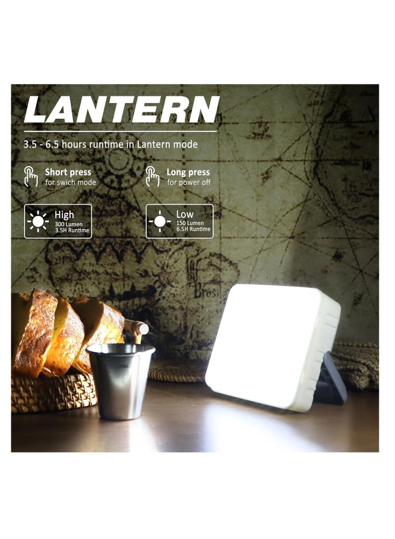 Solar Camping Lantern Flashlights - LED, USB Rechargeable, Power Bank, Waterproof - Ideal for Camping, Hurricanes, Emergency Power Outages, Indoor  Outdoor Use - Image 2