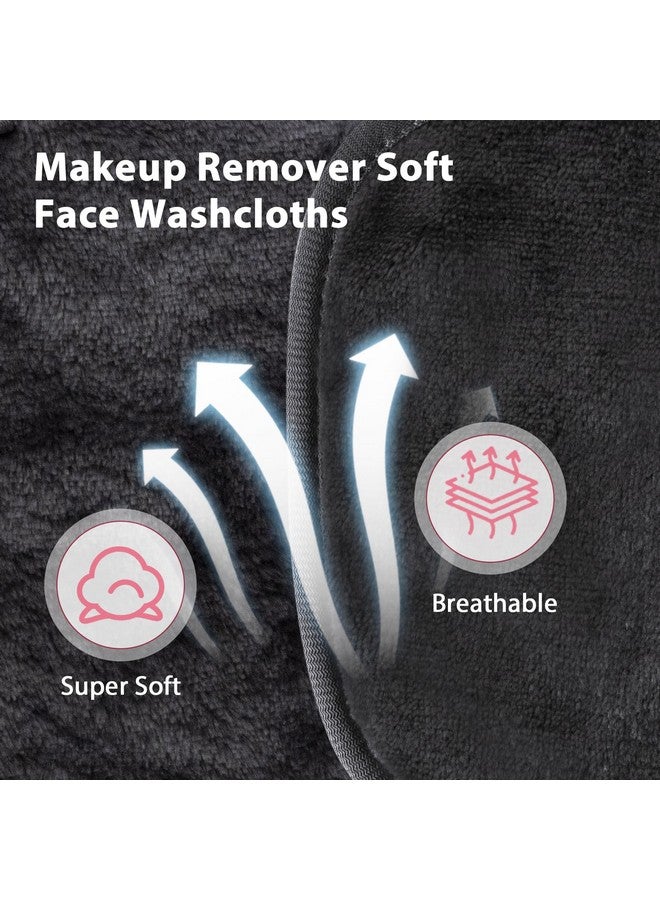 Natwag Reusable Update Makeup Removing Microfiber Cloth For Sensitive Skin Washable Makeup Remover Towels Natural Facial Cleansing Towels (6”X 6” 12 Pack/Grey) - Image 3