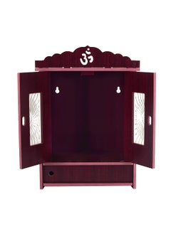 Lyrics Lyrics Creation Beautiful MDF Wooden TempleHome Temple Pooja Mandir Wall Hanging and Table Top Home Mandir Temple Home Decor Beautiful Wooden Temple Dark Brown 432319 cm Light Brown  - Image 2