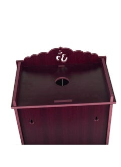 Lyrics Lyrics Creation Beautiful MDF Wooden TempleHome Temple Pooja Mandir Wall Hanging and Table Top Home Mandir Temple Home Decor Beautiful Wooden Temple Dark Brown 432319 cm Light Brown  - Image 5