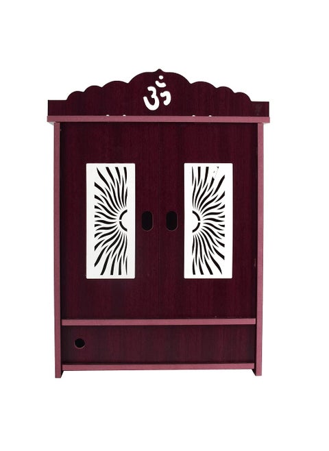 Lyrics Creation Beautiful MDF Wooden TempleHome Temple Pooja Mandir Wall Hanging and Table Top Home Mandir Temple Home Decor Beautiful Wooden Temple Dark Brown 432319 cm Light Brown