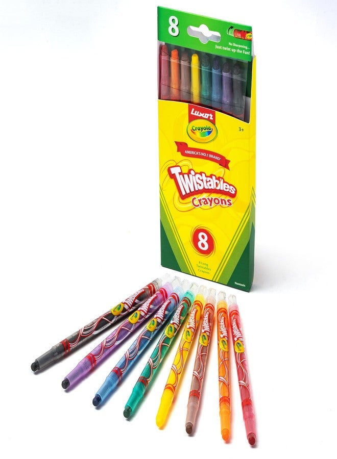 Luxor Crayola Twistable Long Crayons 8 Shades - Image 1