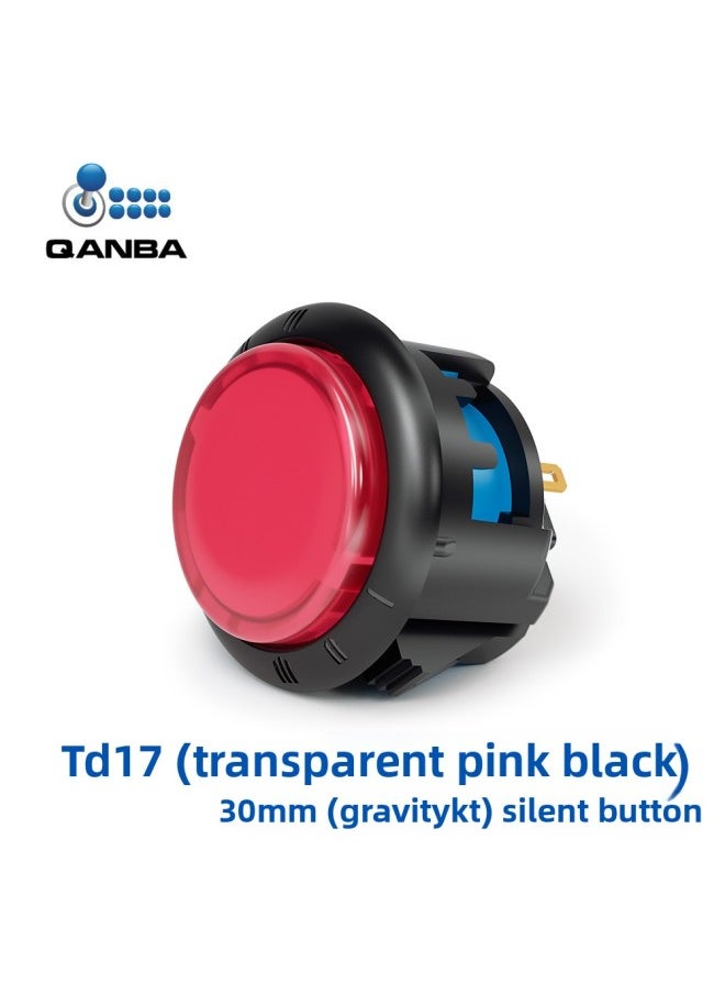 QANBA Boxing KT Gravity Adjustable Light, Medium And Heavy Three-gear Mechanical Shaft Fast Mute Arcade Button 30\24mm-Product Color:TD17 30mm  - Image 1