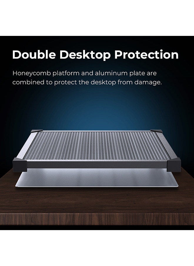 Laser Engraver  Honeycomb Working Table All-metal Structure Steel Panel Board Platform with Measurement for Falcon 2 and CO2/Diode/Fiber Laser Engraving Machine
