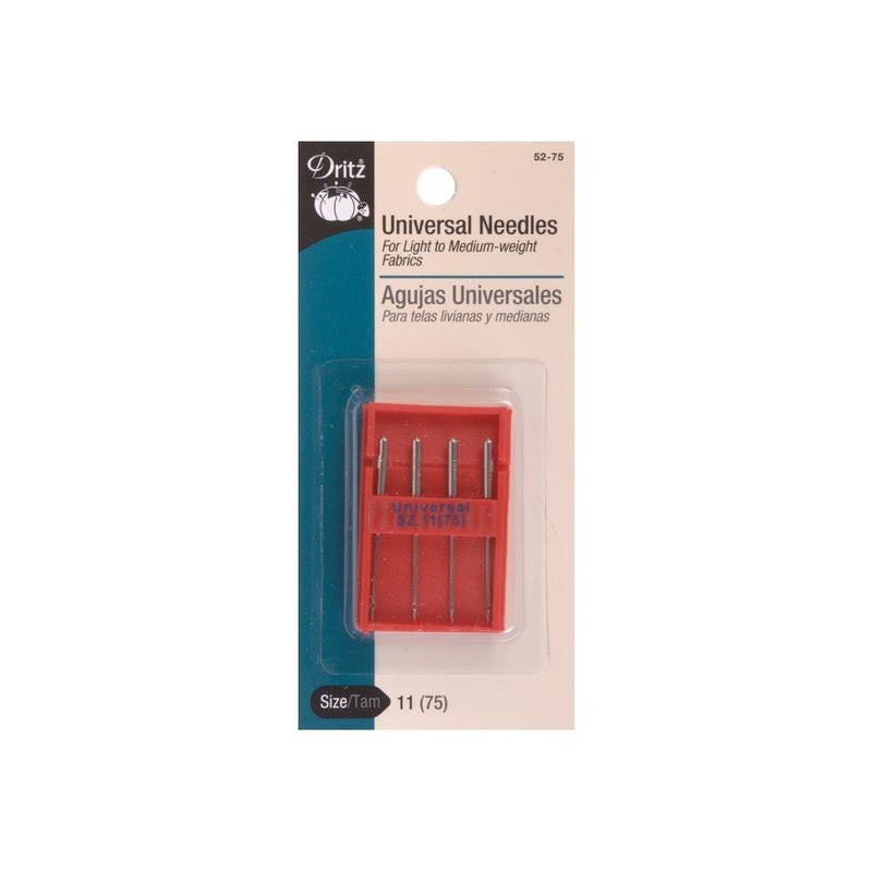 Dritz Universal Machine Needles Size 11 4 Count Nickel