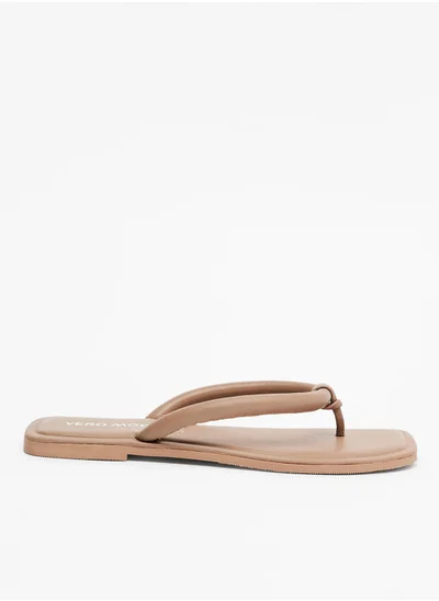VERO MODA Leather Flat Sandals