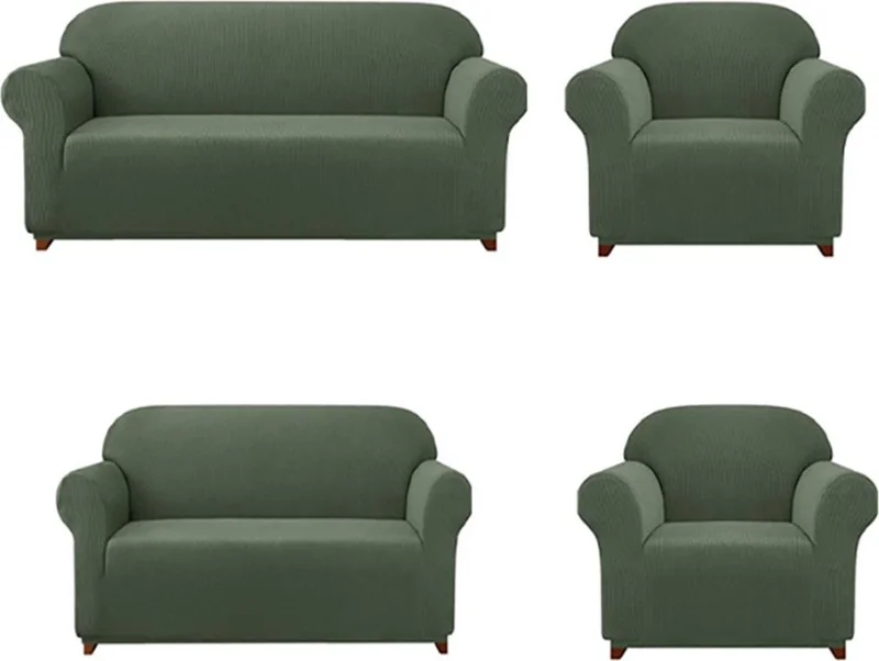 الجيار Lycra Sofa, Sofa, Sofa Bed Cover Elastic, Pitikare Pattern3+2+1+1