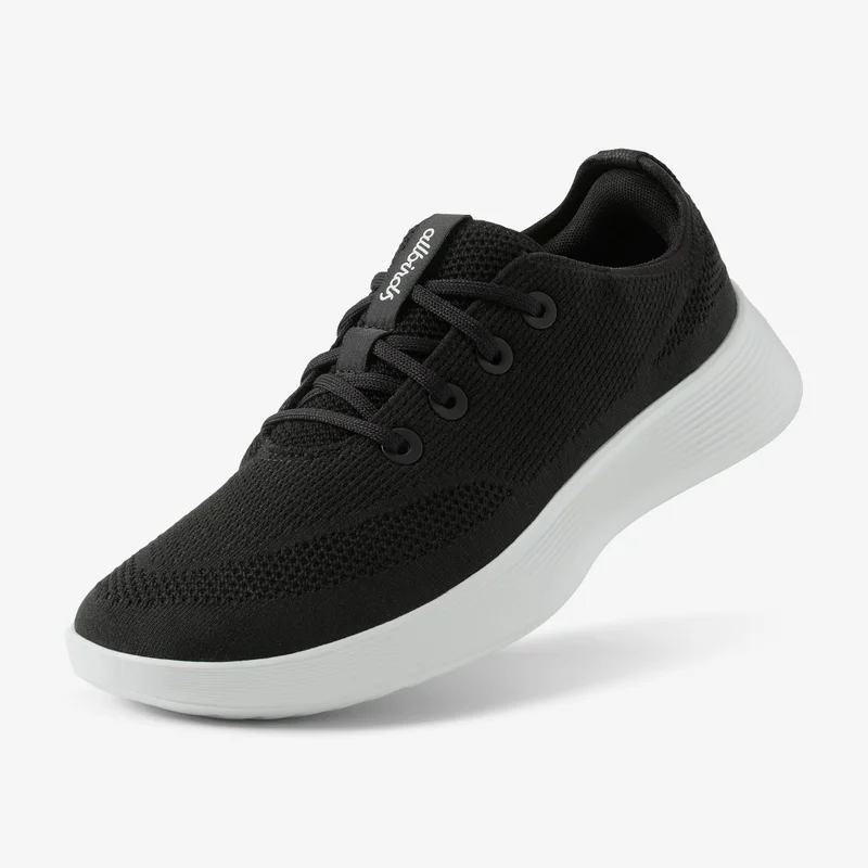اول بيردز Men's Tree Runner Go - Natural Black (Blizzard Sole)