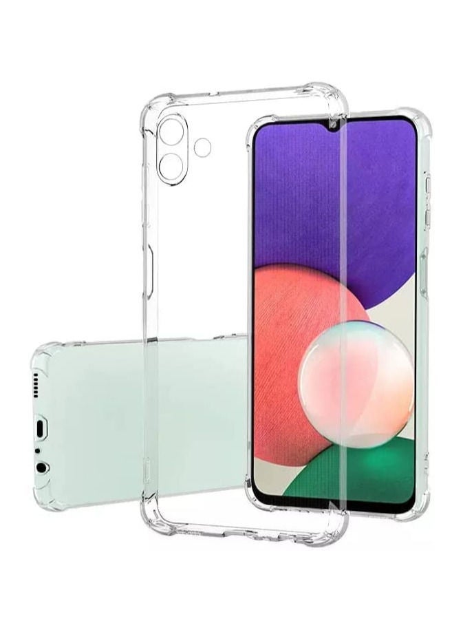 إيف تغطية وسادة المصد واضحة TPU واضحة مع زوايا معززة مضادة للخلع العلبة الشفافة للخلع للمجرة A04 / Galaxy M13 Clear - Image 1