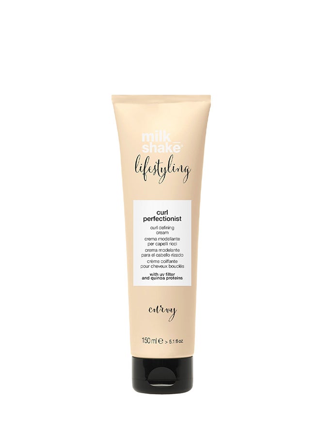 Milk Shake Lifestyling Curl Perfectionist Cream - Defines Curls, Controls Frizz & Adds Shine for a Soft, Natural-Looking Result (150 ml) - Image 1
