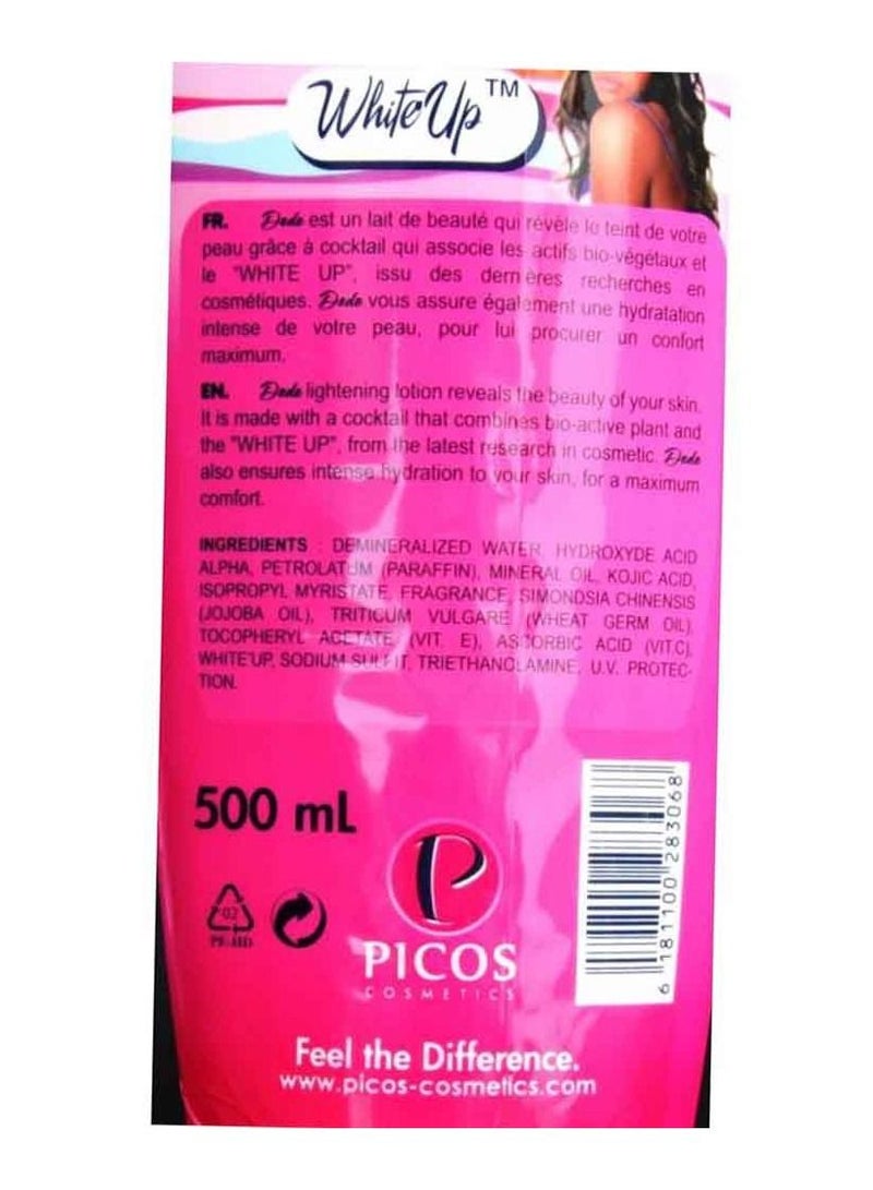dodo white up Intense Moisturising Lightening Lotion 500ml  - Image 3