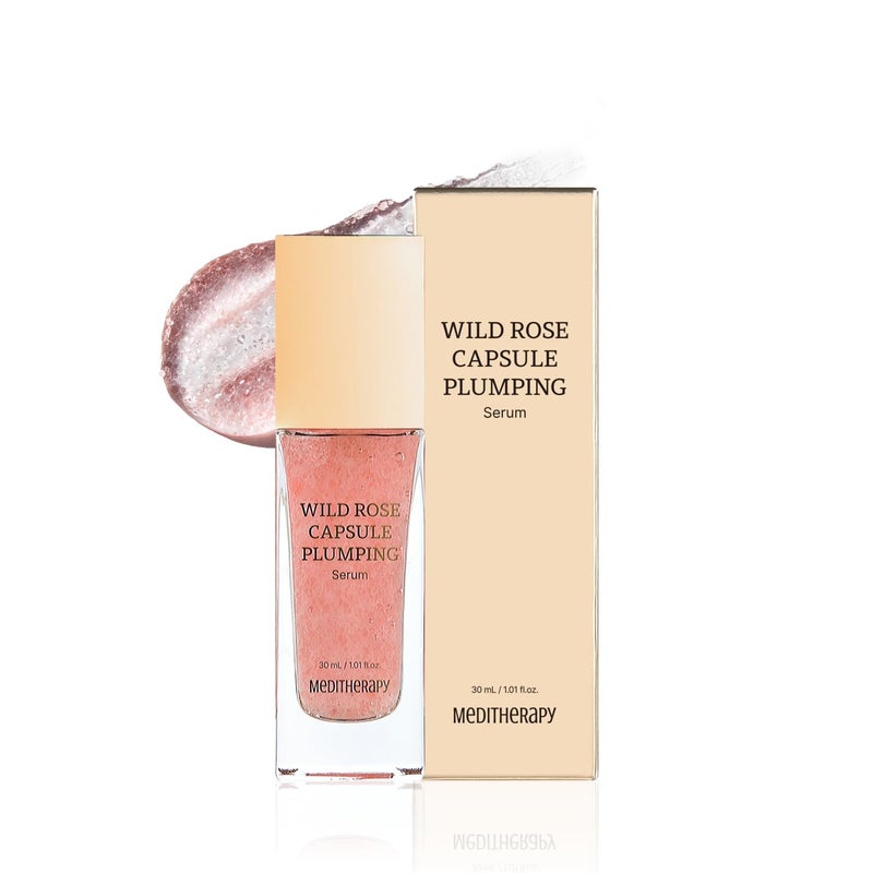 Wild Rose Capsule Plumping Serum Early AntiAging Enhances Skin Elasticity  Radiance Improves Sagging Skin for a Firm  Glass Skin Look Hydrating Korean Skincare 101 floz