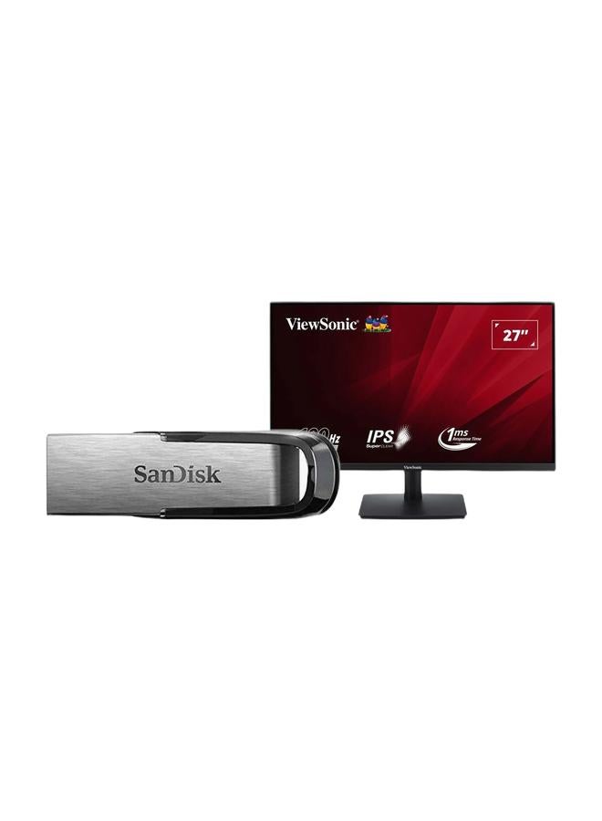فيوسونيك SpeedLink Office Set - SanDisk Ultra Flair 128GB USB 3.0 + 27” FHD 100Hz Eye ProTech Monitor - Image 1
