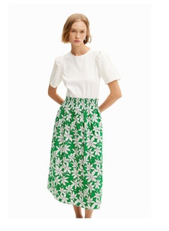 DESIGUAL Combination floral midi dress  - Image 1