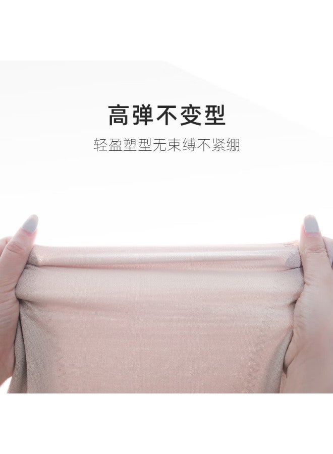 Huyu Winter New Lace Backless Vest Ultra-thin B-g Cup Large Chest Slimming Shaping Underwear For Women Black 2XL