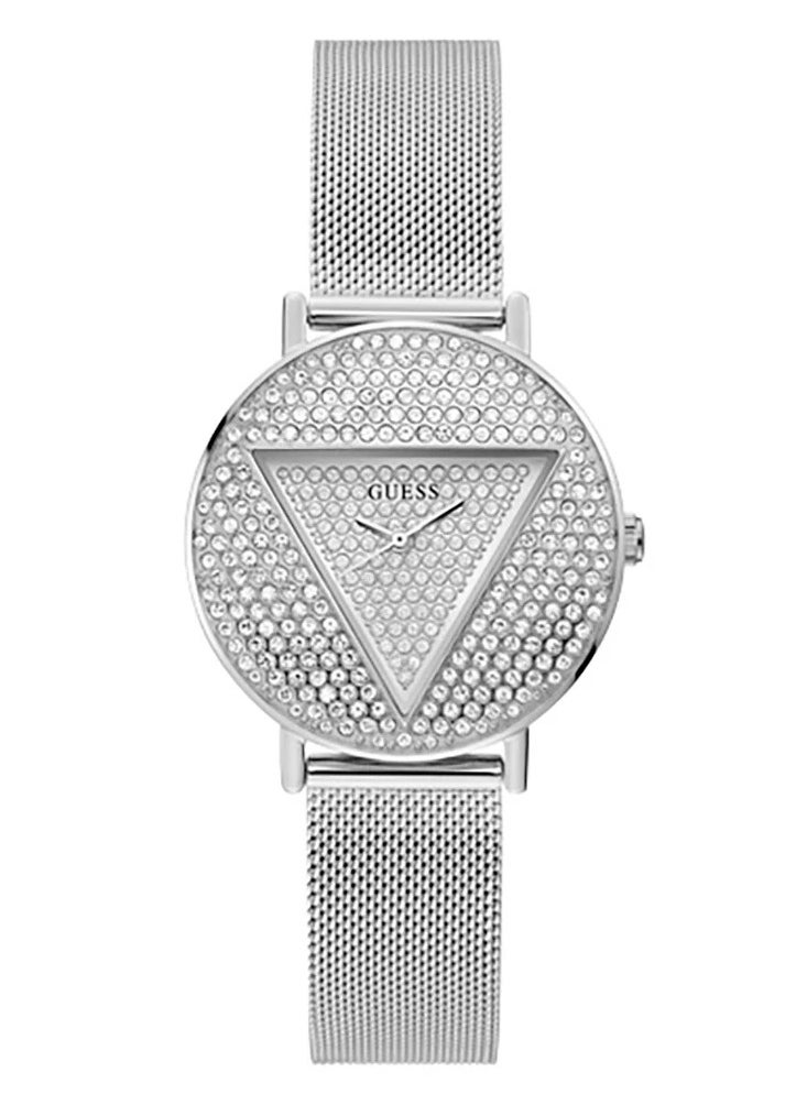 GUESS Women's Silver Analog Stainless Steel Strap Watch - GW0477L1  - Image 1