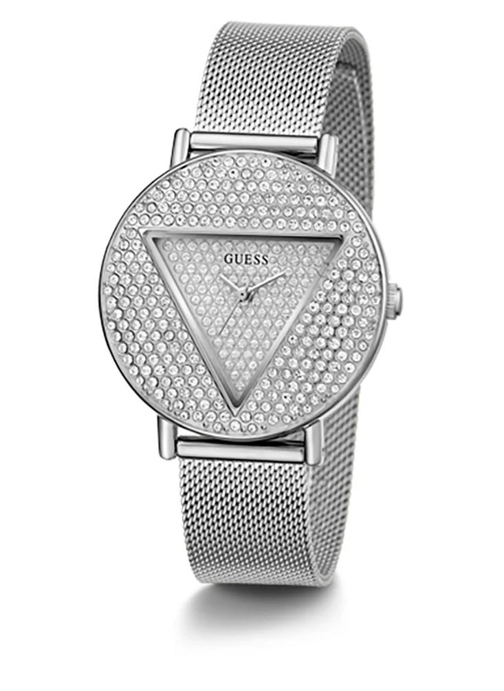 GUESS Women's Silver Analog Stainless Steel Strap Watch - GW0477L1  - Image 2