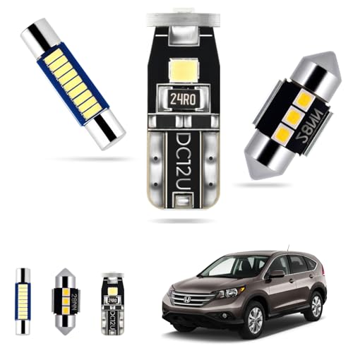 EASY EAGLE LED Interior Car Lights for Honda-CRV-2007-2012: 10 Piece Kit White LED Light Bulbs - Super Bright 6000K + Install Tool - Image 1