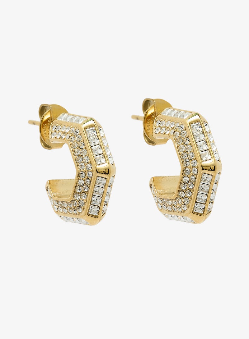 GUESS 20Mm Octagon Hoops - Image 1