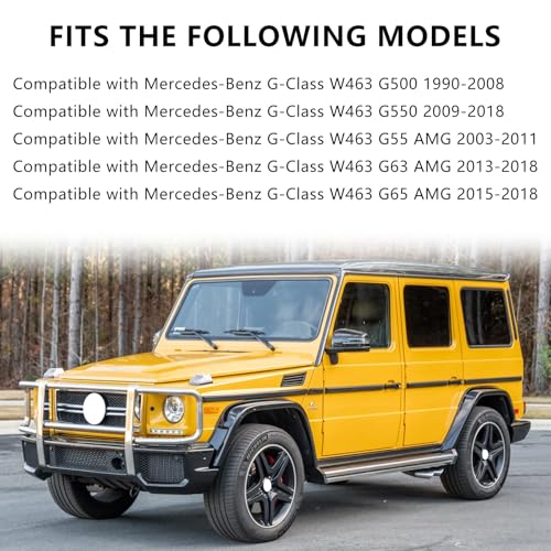 Fancemot Real Carbon Fiber Side Body Molding Trim Compatible with Mercedes Benz G-Class G55 G63 G65 G500 G550 W463 1990-2018 - Image 2