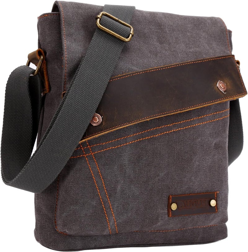 AIBAG Messenger Bag, Vintage Small Canvas Shoulder Bag Crossbody Purse - Image 2