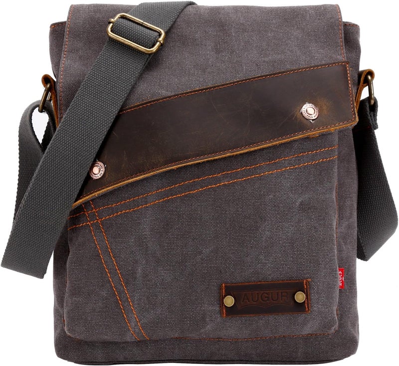 AIBAG Messenger Bag, Vintage Small Canvas Shoulder Bag Crossbody Purse - Image 1