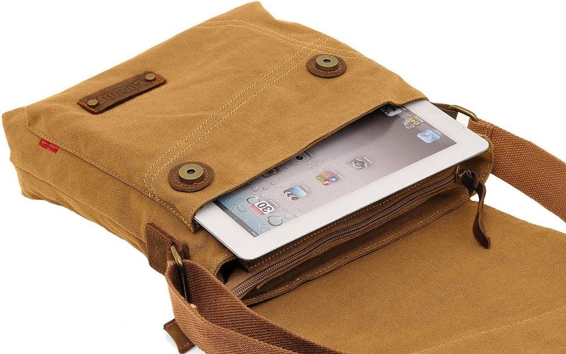 AIBAG Messenger Bag, Vintage Small Canvas Shoulder Bag Crossbody Purse - Image 4