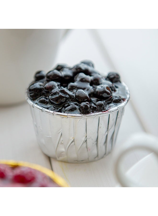 Restaurantware 3.1 Ounce Cupcake Liners, 200 Small Disposable Baking Cups - Pleated, Grease-Resistant, Metallic Silver Paper Muffin Liners, Oven-Safe, For Parties Or Weddings - Image 3