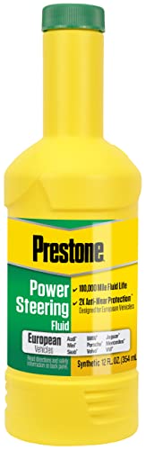 Prestone AS268 Power Steering Fluid for European Vehicles Synthetic 100000 Mile 12 oz - Image 1