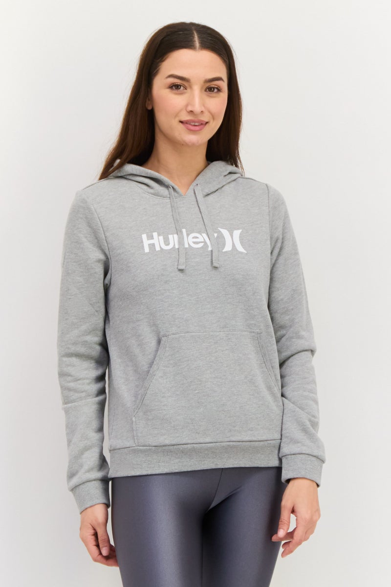 Hurley Women Sportswear Fit Long Sleeve Training Sweatshirts, Heather Grey - Image 1