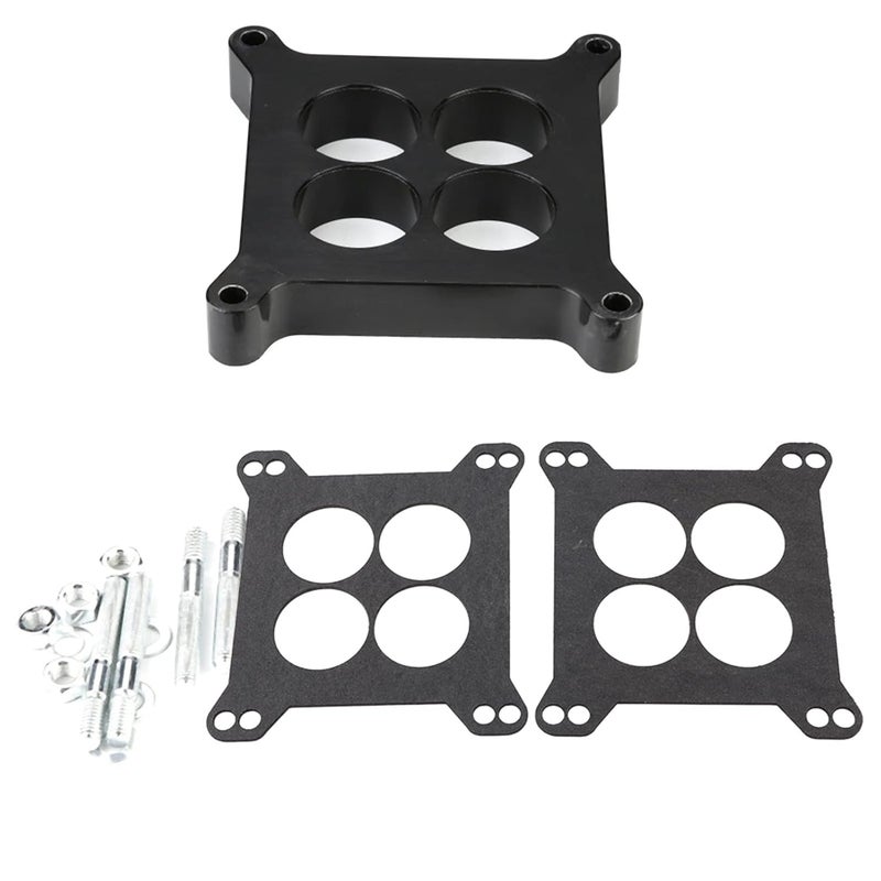 klarako Carburetor Gasket Kit, Ported Phenolic Carburetor Spacer, 1" 4bbl SBC BBC BB Carburetor Gasket Compatible with Holley SB Chevy Ford Carburetor Gasket Kit - Image 1
