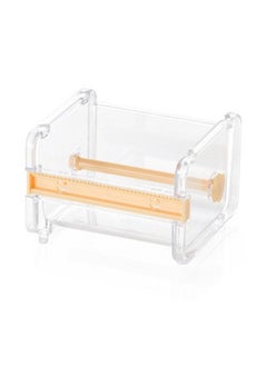 Creative Paper Cutter Office Stationery Transparent Tape Holder Storage Box Specialized for Washi Tape And Office Supplies yellow cutter
