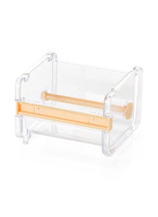 Generic - Creative Paper Cutter Office Stationery Transparent Tape Holder Storage Box Specialized for Washi Tape And Office Supplies yellow cutter - Image 1