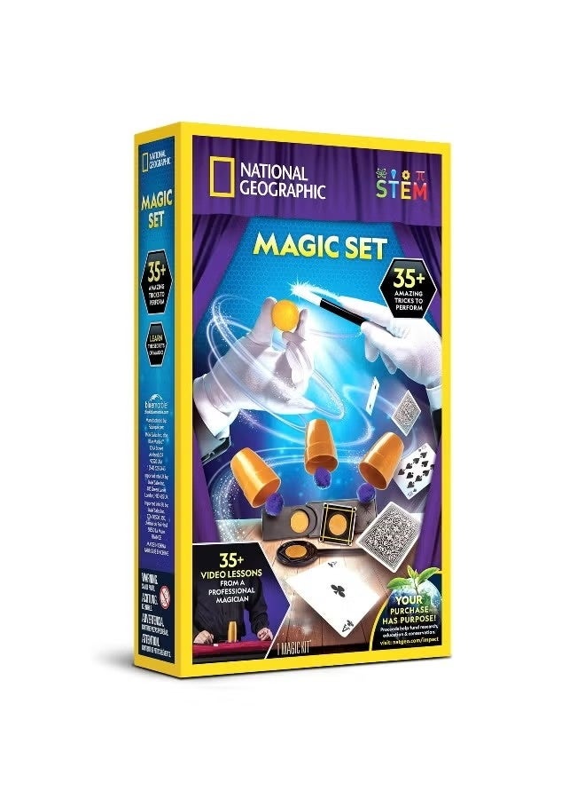 National Geographic Magic Set for Kids – 35+ Magic Tricks Kit with Video Lessons, Beginner Magic Kit, STEM Educational Toy, Magician Props Set for Boys & Girls Ages 8+ - Image 1