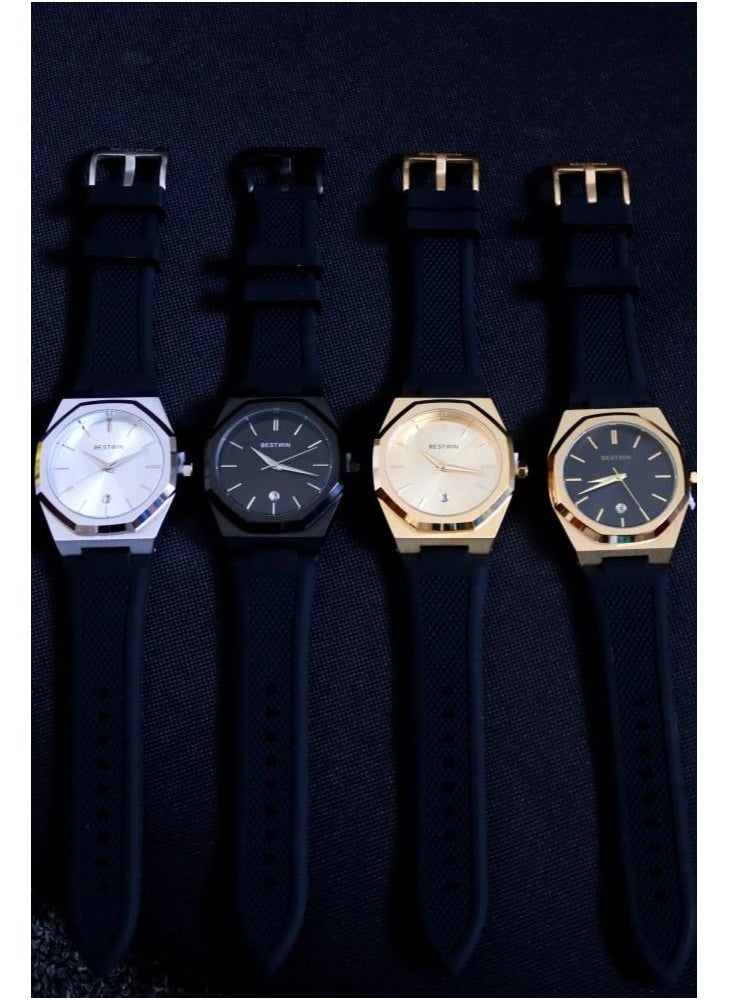 Bestwin Similar to D1 MILANO rubber in black and gold  - Image 5