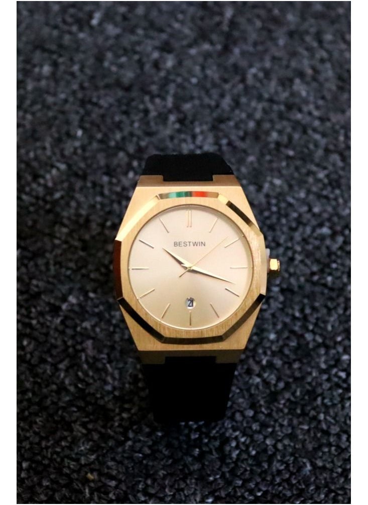 Bestwin Similar to D1 MILANO rubber in black and gold  - Image 2