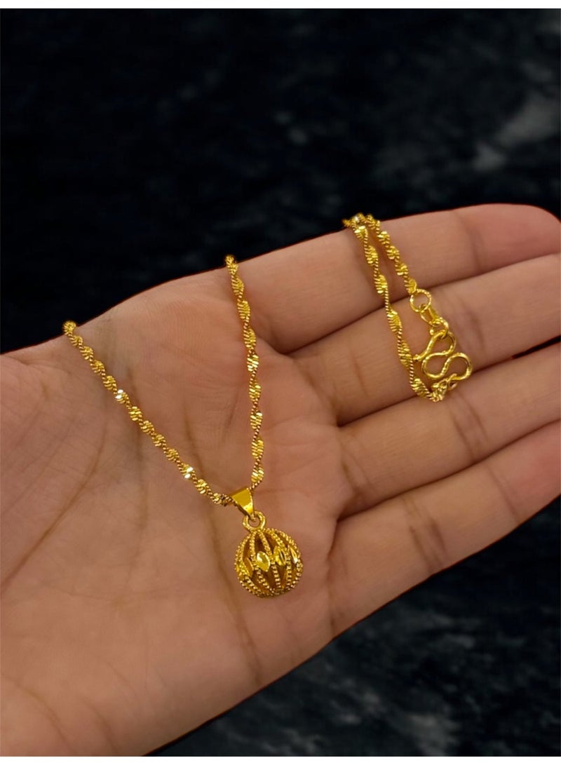 GOLDMAX 21k Gold Plated Necklace For Women - Image 1