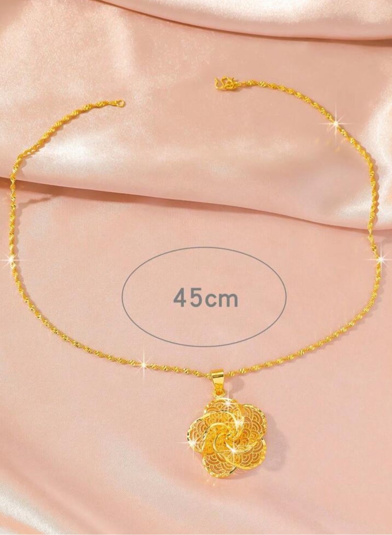 21k Gold Plated Necklace For Women