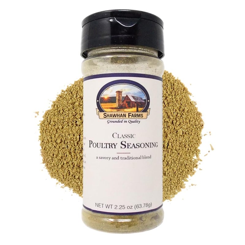 Shawhan Farms Classic Poultry Seasoning - Naturally Gluten-Free - Non-GMO - Perfect Blend for Chicken, Turkey, Stuffing, Dressing - 2.25 Ounce Bottle - Image 1