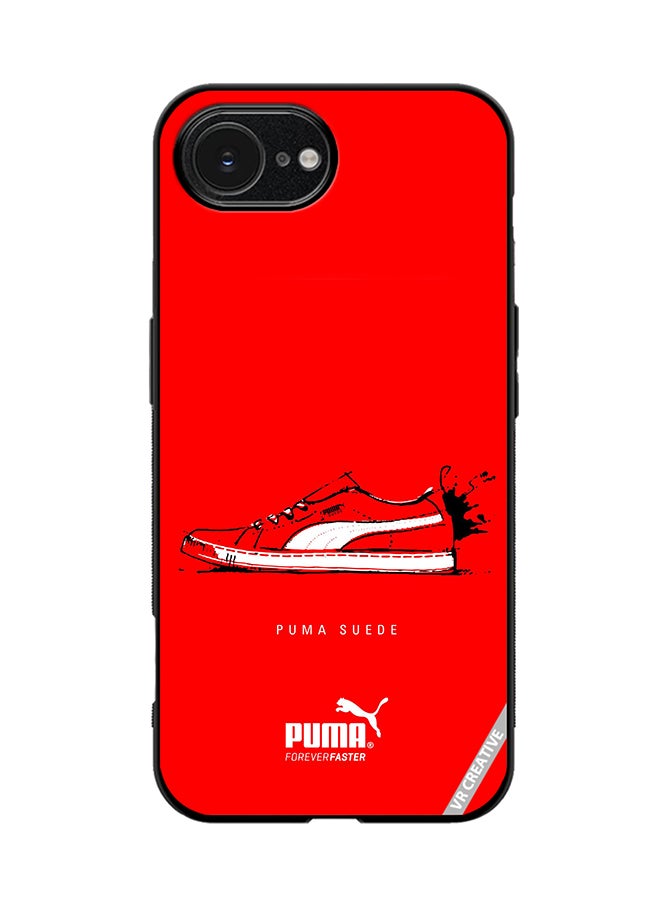 Protective Case Cover For Apple iPhone 16e Puma Suede Design Multicolour
