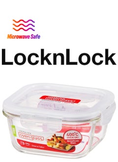 LOCK & LOCK LocknLock 500ml Oven Glass Square Container – Durable, Microwave Safe Food Storage Solution  - Image 1