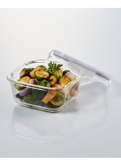 LOCK & LOCK LocknLock 500ml Oven Glass Square Container – Durable, Microwave Safe Food Storage Solution  - Image 2