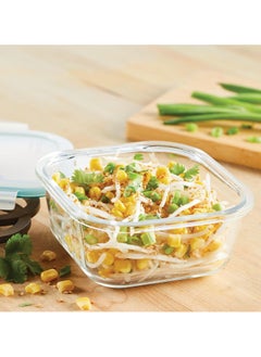 LOCK & LOCK LocknLock 500ml Oven Glass Square Container – Durable, Microwave Safe Food Storage Solution  - Image 3