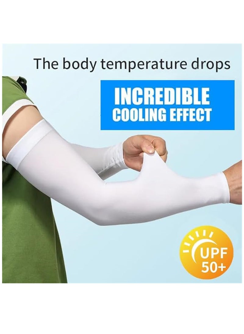 Generic - Arm Sleeves, SUN UV Protection Ice Sleeves for Driving Cycling Golf Basketball Warmer Cooling Arm Sleeves - Image 1